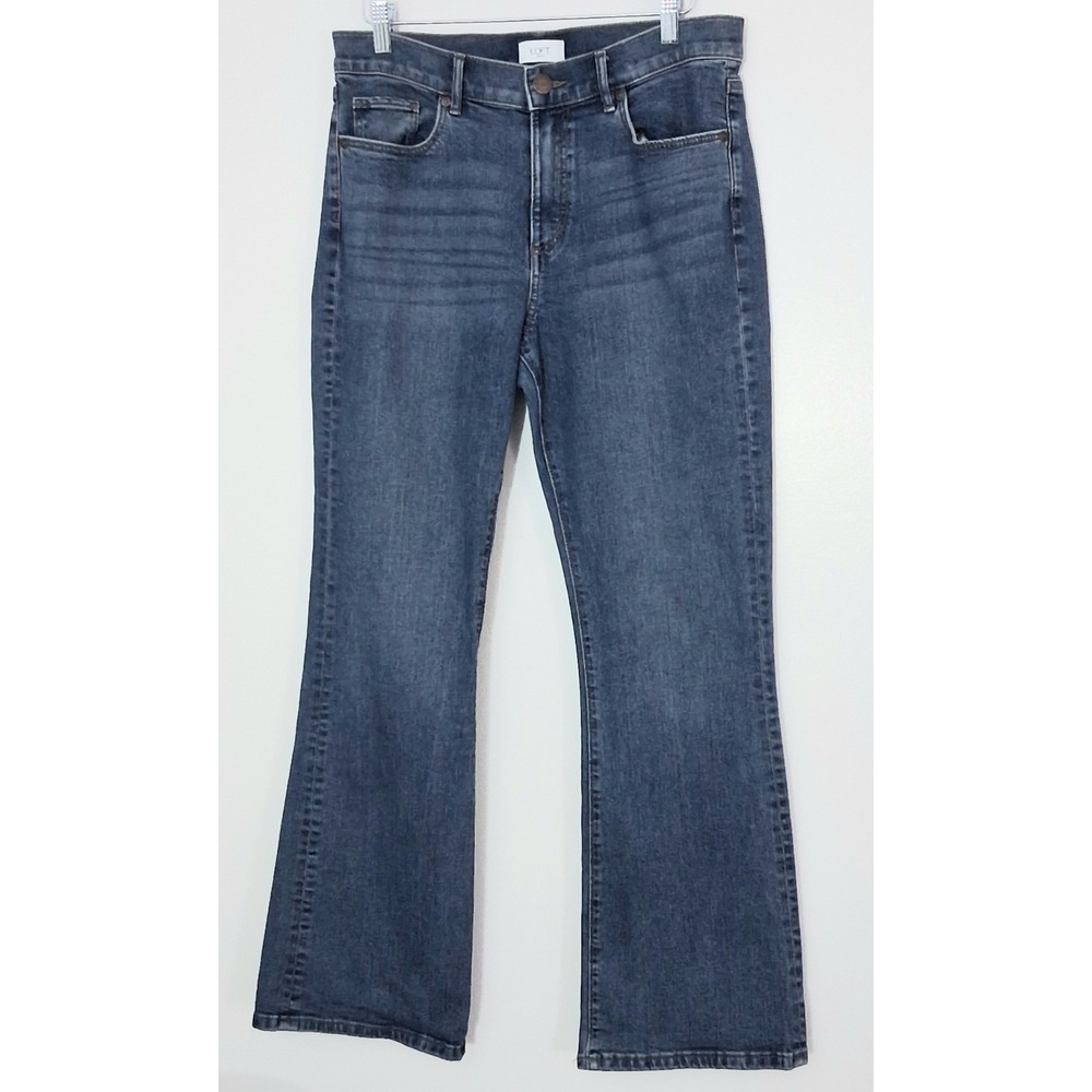 Loft Outlet Ann Taylor Jeans Women's Size 8 Medium Wash Boot Pockets Pre-owned